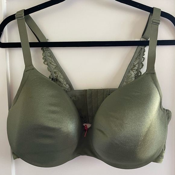 Cacique Smooth Lightly Lined Balconette Bra With Convertible Lace Back Size 40G - Picture 4 of 11